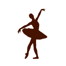 Silhueta de tutu da bailarina Desenho PNG