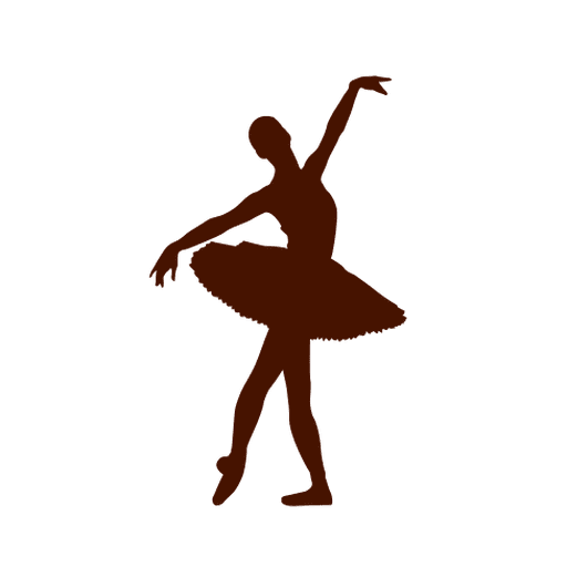 Ballet dancer tutu silhouette
