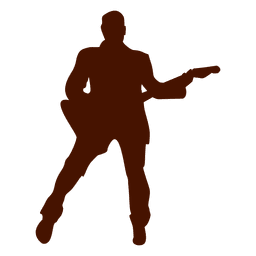 Bass music musician silhouette PNG Design