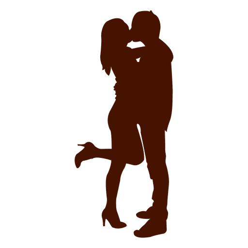 Couple family kiss PNG Design