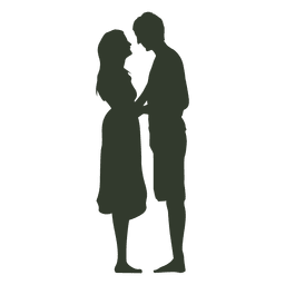 Casal se beijando silhueta de adultos Desenho PNG