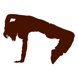 Silhueta breakdancer Desenho PNG