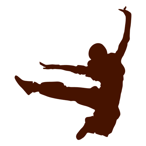 Dancer break dance silhouette 2 PNG Design