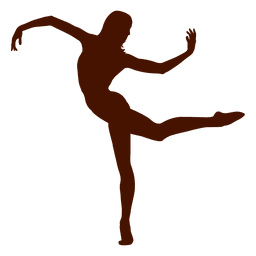Dancer posing silhouette PNG Design Transparent PNG