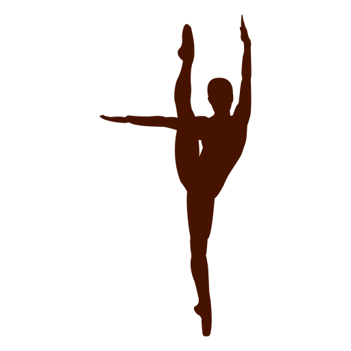 Dancer style pose silhouette