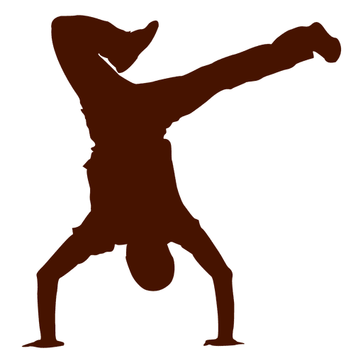 Bailarín de break dance silueta 1 - Descargar PNG/SVG ...