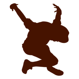 Male dancer break dance silhouette 3 PNG Design Transparent PNG
