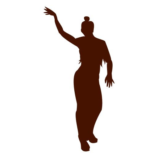 Hombre bailando silueta 13 Diseño PNG