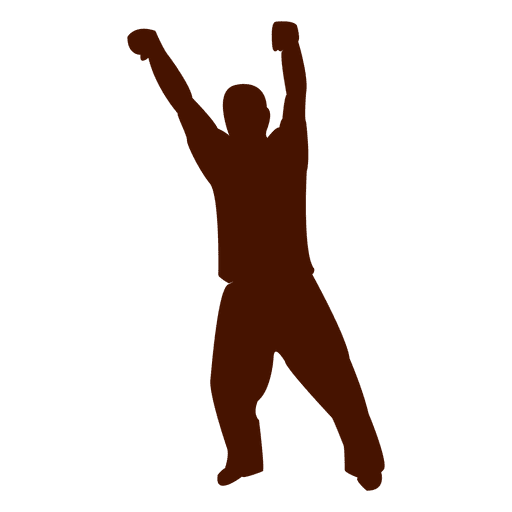 Man dancing silhouette 4 PNG Design