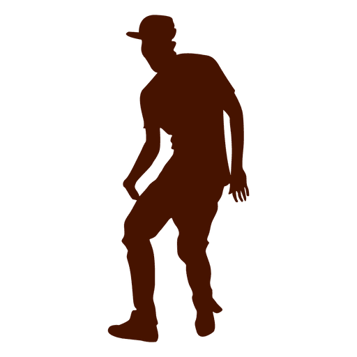 Man dancing silhouette 9 PNG Design