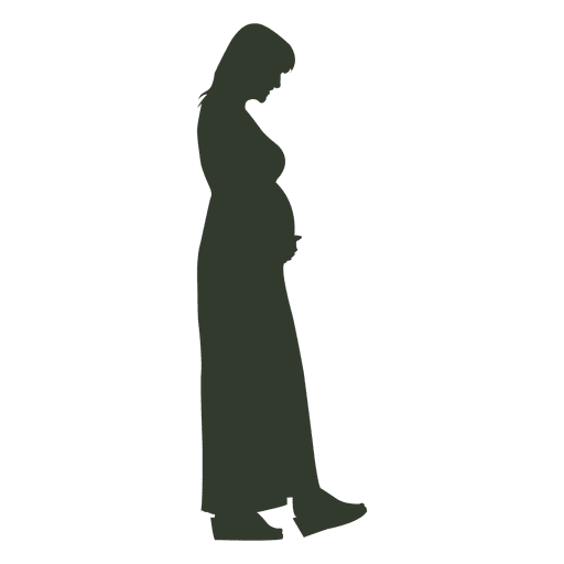 Download Pregnant Woman Silhouette Walking Transparent Png Svg Vector File