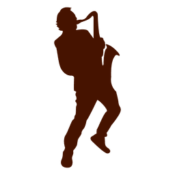 Saxophone musician music silhouette