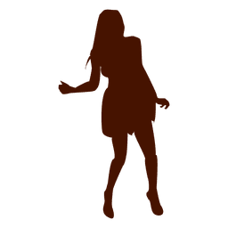 Silhueta de mulher dançando Desenho PNG