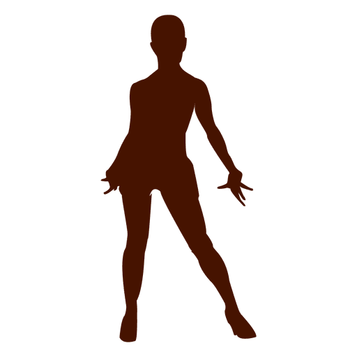 Frau tanzt Silhouette 3 PNG-Design