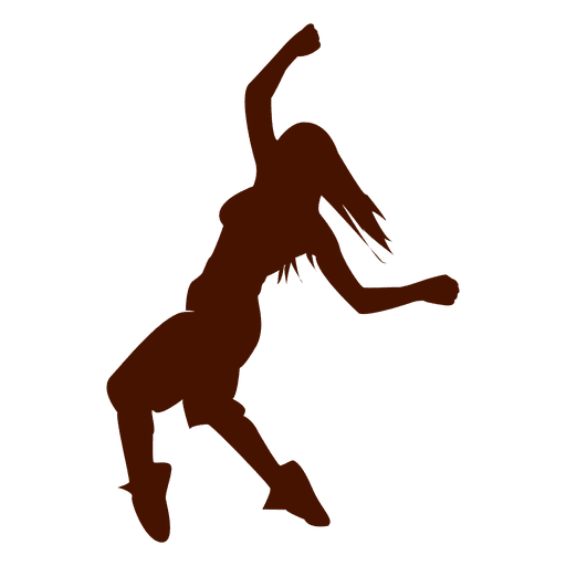 Mujer bailando silueta 9