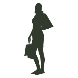 Fraueneinkaufstaschen schauen PNG-Design
