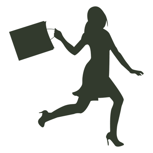 Download Woman Shopping Bags Runs Transparent Png Svg Vector File