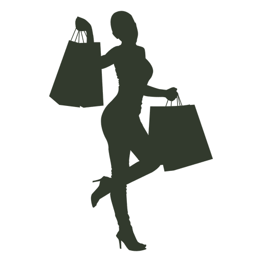 Download Woman Shopping Bags Showing Transparent Png Svg Vector File