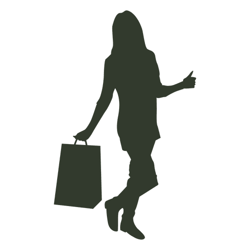 Fraueneinkaufstasche greift oben ab PNG-Design