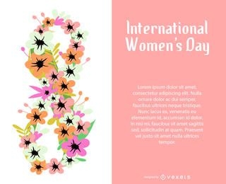Women's Day floral illustration