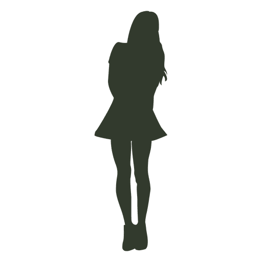 Woman standing pose silhouette sexy