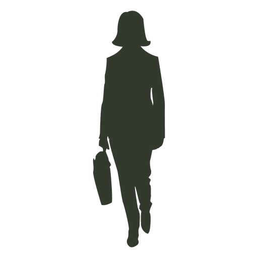 Mujer caminando pose silueta Diseño PNG
