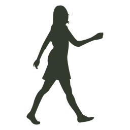 Woman walking pose silhouette casual PNG Design Transparent PNG
