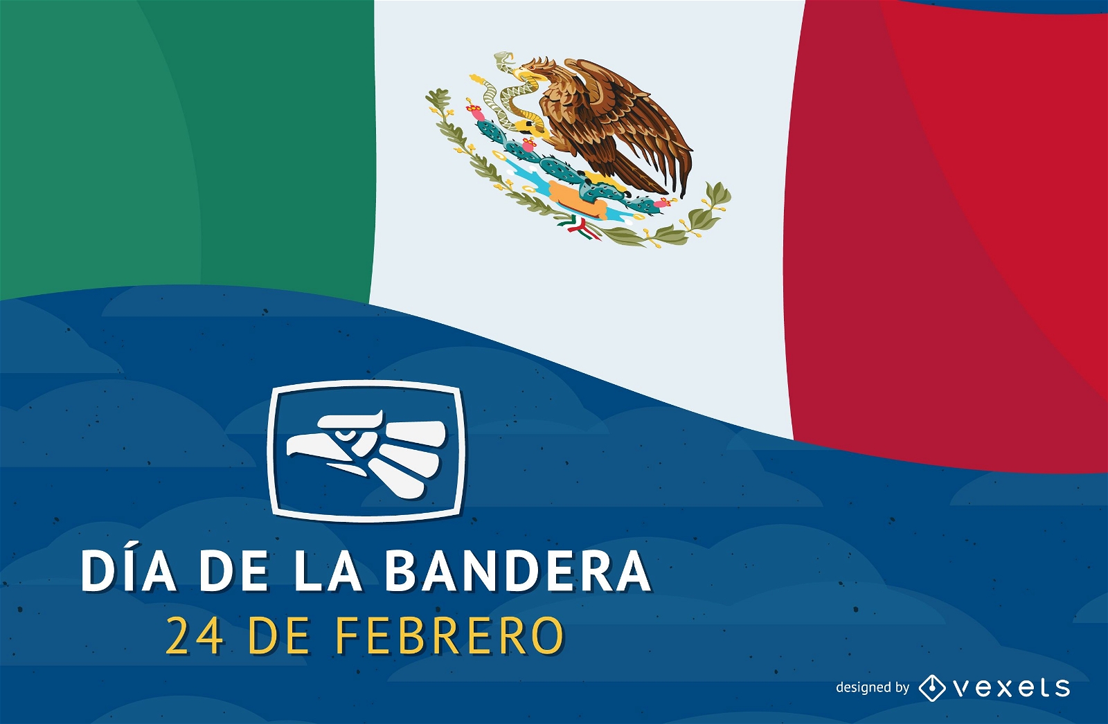 Dia De La Bandera De Mexico Vector Download