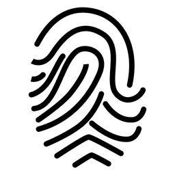 Wirbelte Fingerabdruckzeichnung PNG-Design