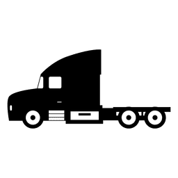 Black lorry carryall PNG Design