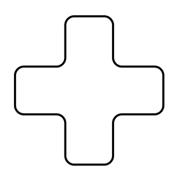 Cross plus PNG Design