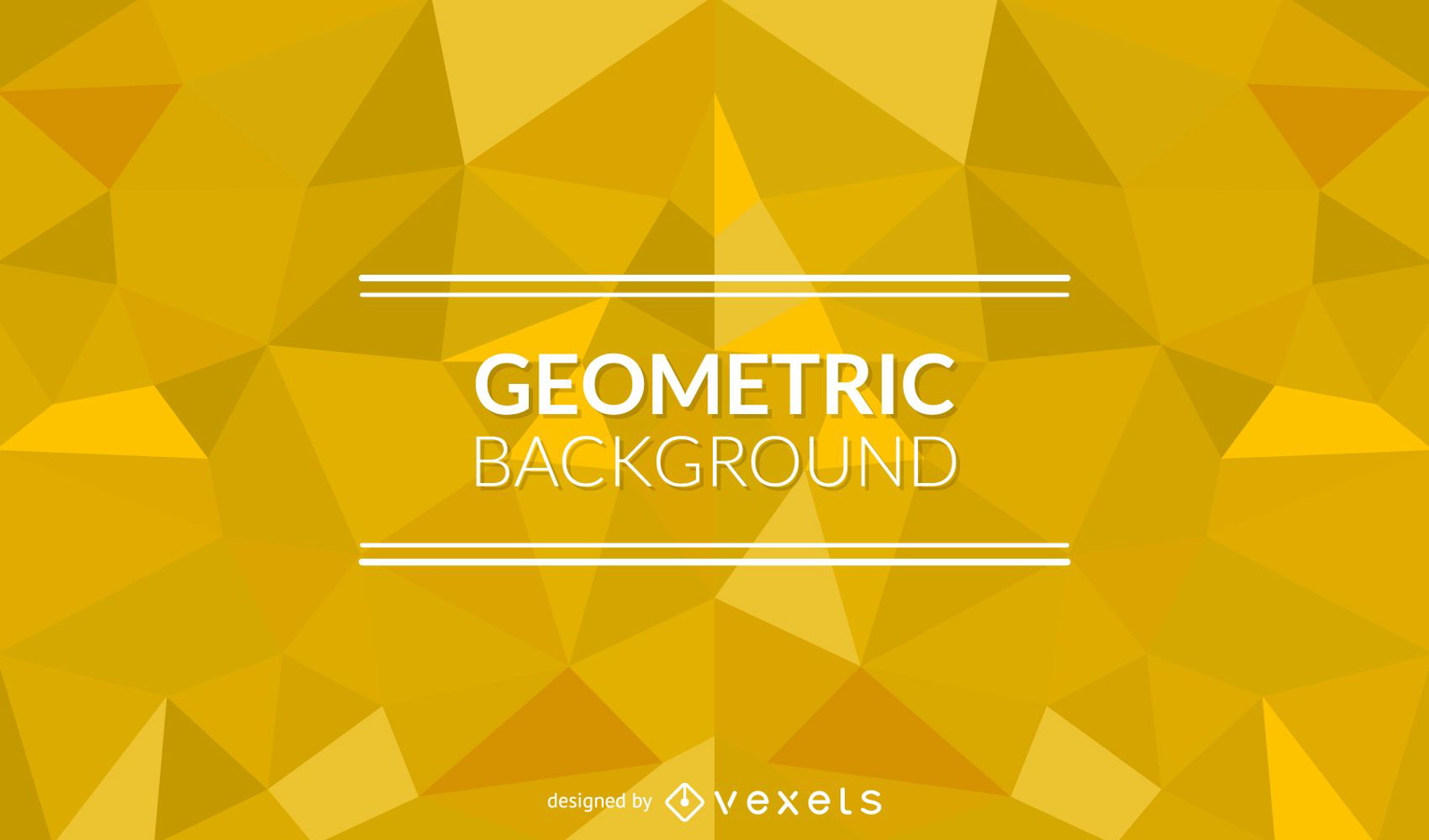 Fundo geom?trico com formas poligonais amarelas