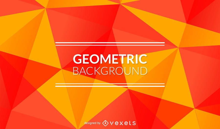 Bright orange and red polygonal background Bright orange and red polygonal background