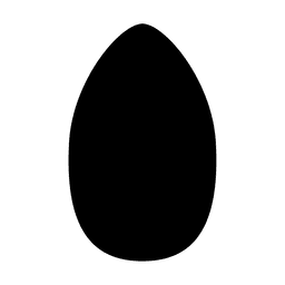 Elipse de huevo Diseño PNG