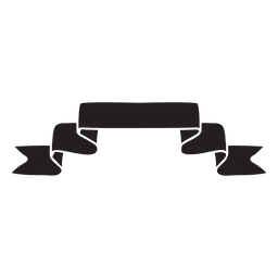 Silhueta da fita da etiqueta do emblema Desenho PNG