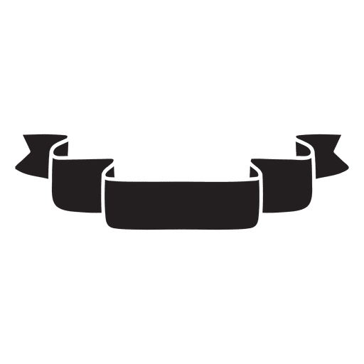 Black label emblem ribbon design PNG Design