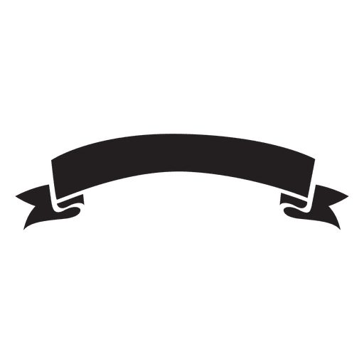 Schwarzes Etikettenband-Emblem PNG-Design