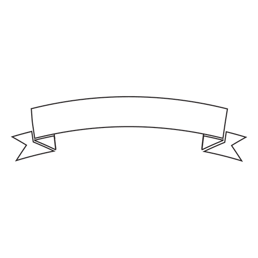 Label ribbon emblem drawing
