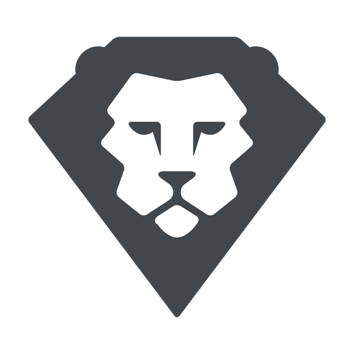 Lion flat logo safari PNG Design