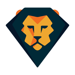Safari con logo de león geométrico Diseño PNG