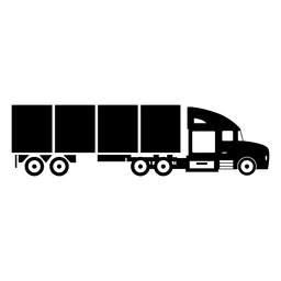 Longo contorno de caminhão Desenho PNG
