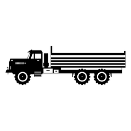 Lorry transport contour PNG Design