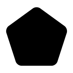 Fünfeck abgerundet PNG-Design