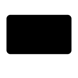 Forma de rectángulo negro Diseño PNG