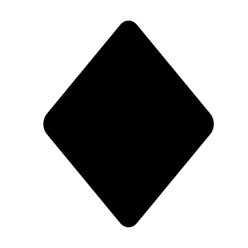 Silhueta em forma de losango Desenho PNG