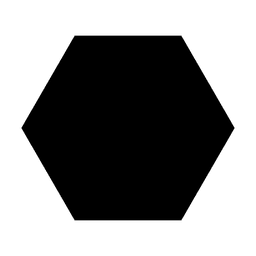 Sechseckige Silhouette PNG-Design