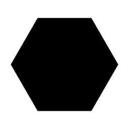 Silhueta em forma de hexágono Desenho PNG Transparent PNG