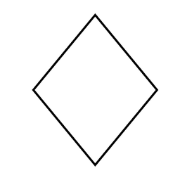 Ícone de forma de losango Desenho PNG Transparent PNG