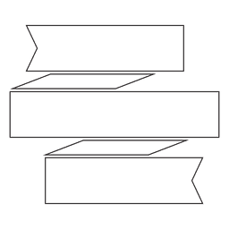 Diseño de etiqueta de cinta Diseño PNG