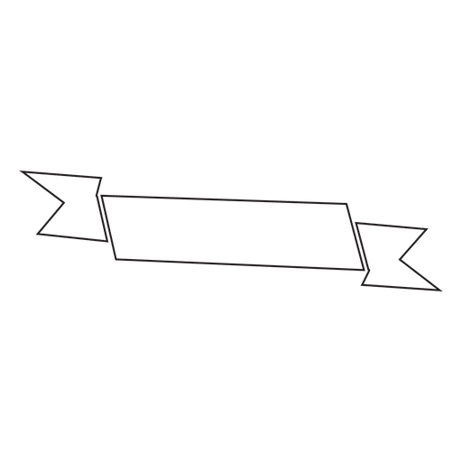 Simple ribbon label illustration PNG Design